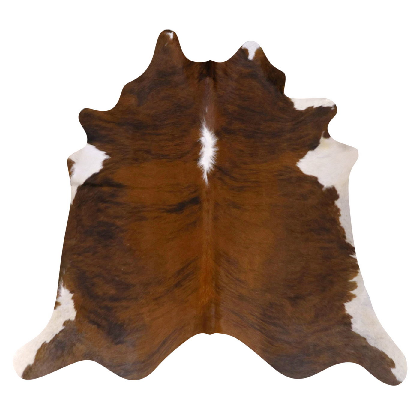 Natural Brazilian Cowhide Rug -  Mocha, Espresso & Ivory