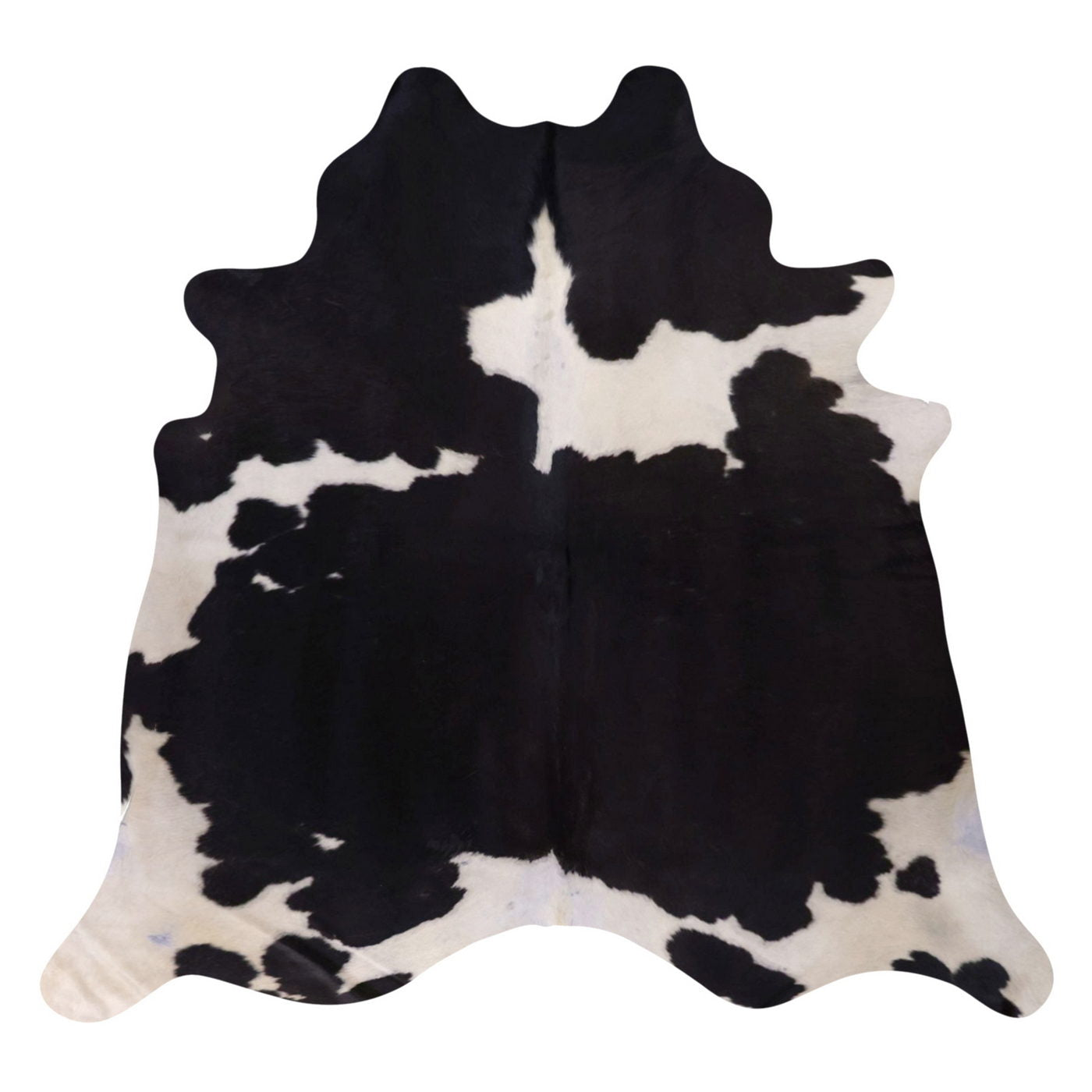 Natural Brazilian Cowhide Rug -  Espresso & Ivory