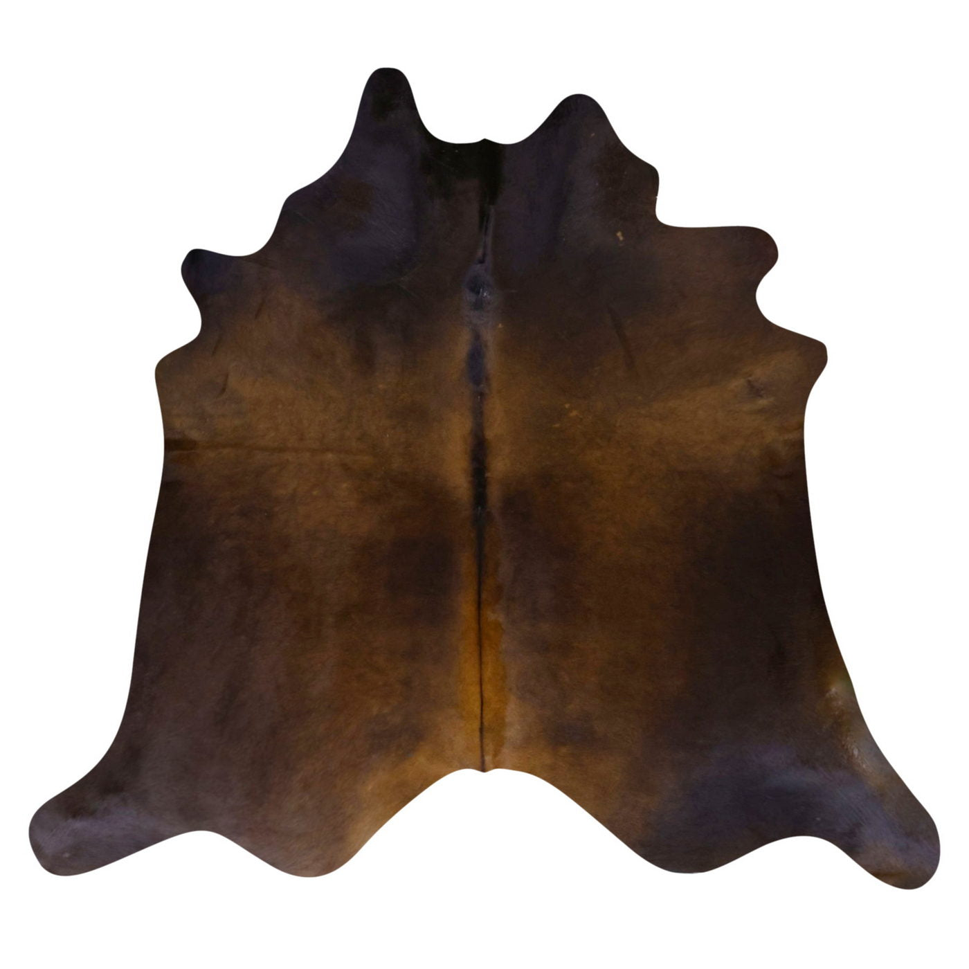 Natural Brazilian Cowhide Rug -  Chocolate & Espresso