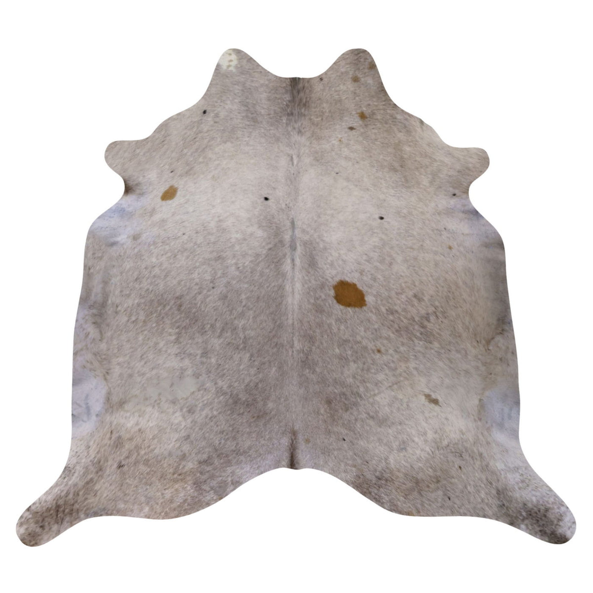 Natural Brazilian Cowhide Rug -  Ivory, Grey & Caramel