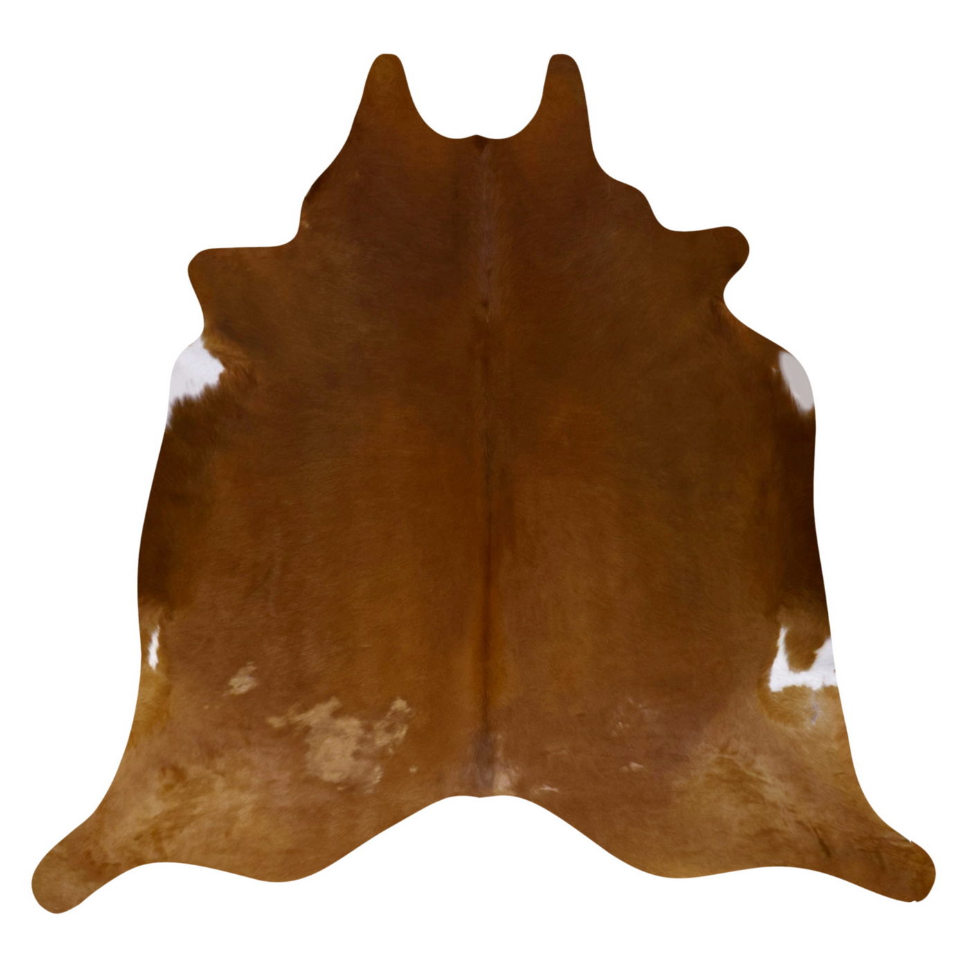 Natural Brazilian Cowhide Rug -  Mocha & Ivory