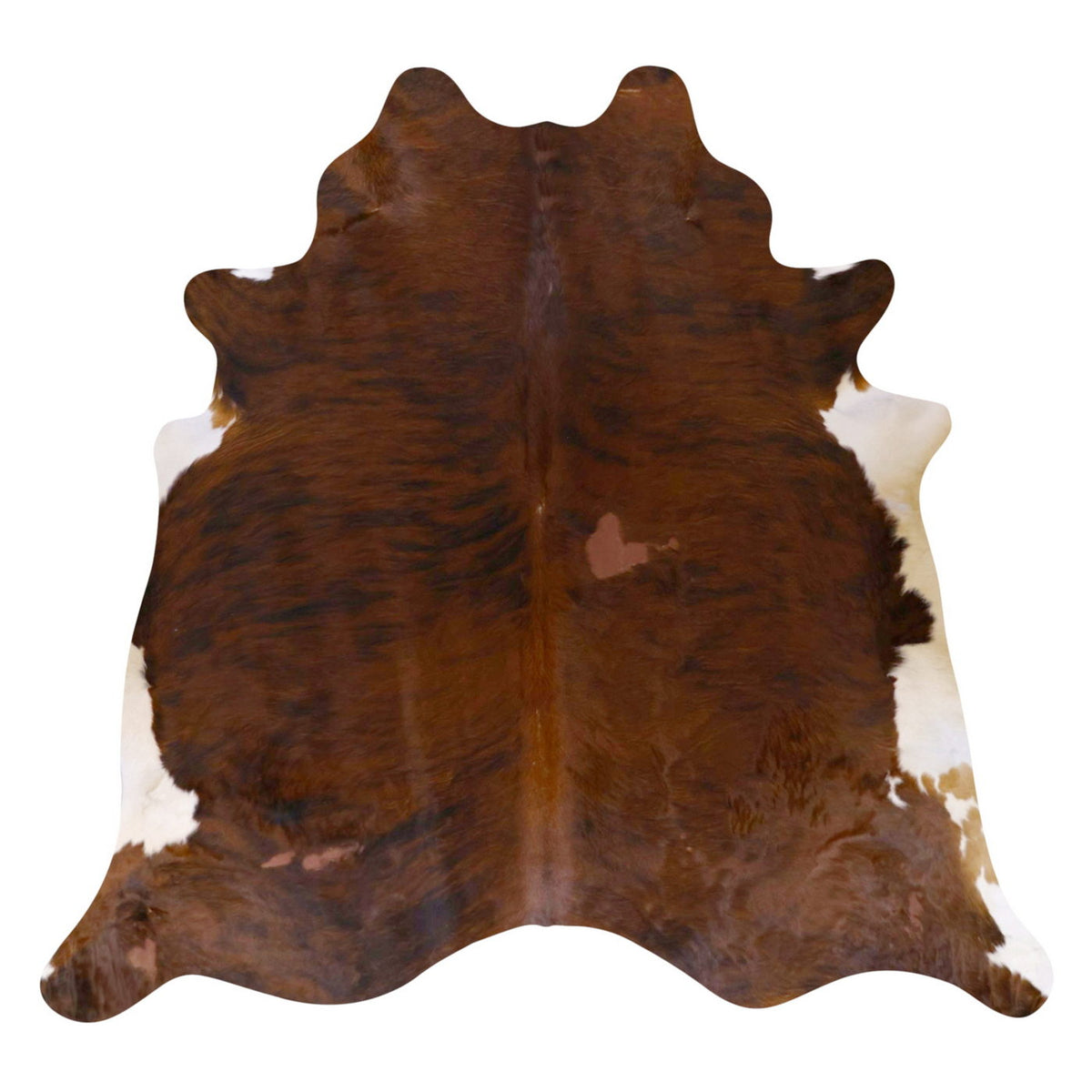 Natural Brazilian Cowhide Rug -  Mocha, Espresso & Ivory