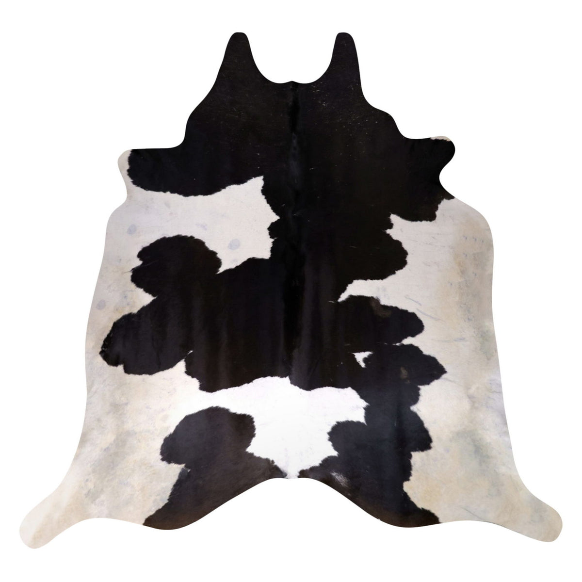 Natural Brazilian Cowhide Rug -  Espresso & Ivory