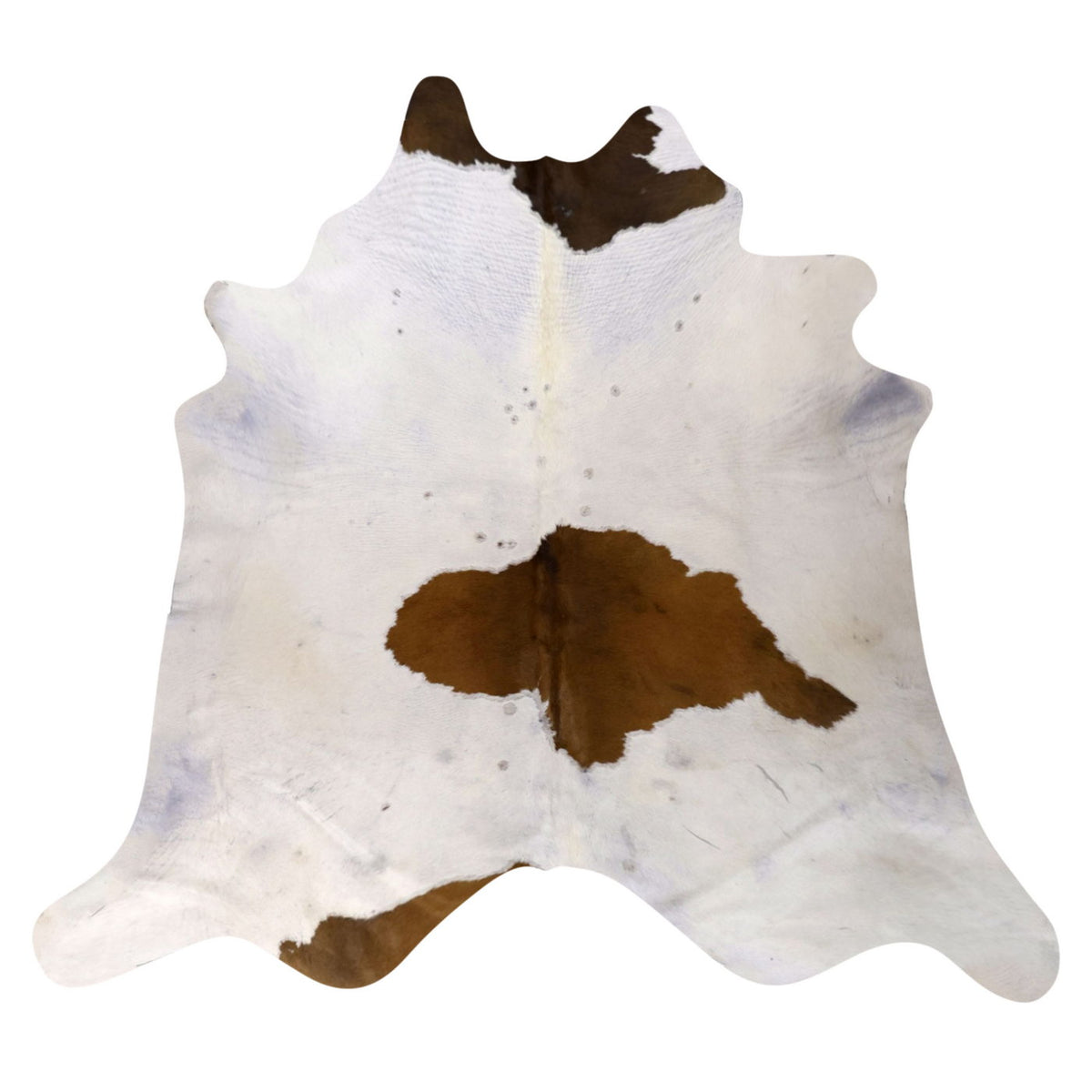 Natural Brazilian Cowhide Rug -  Ivory & Caramel