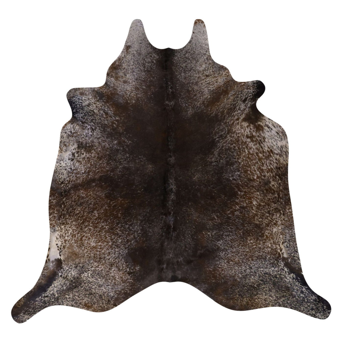 Natural Brazilian Cowhide Rug -  Ivory, Taupe & Espresso