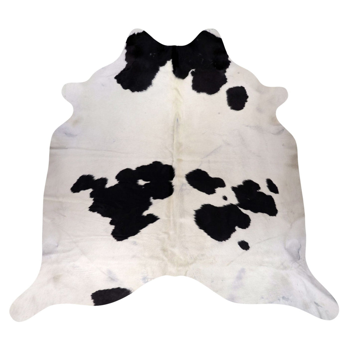 Natural Brazilian Cowhide Rug -  Ivory & Espresso