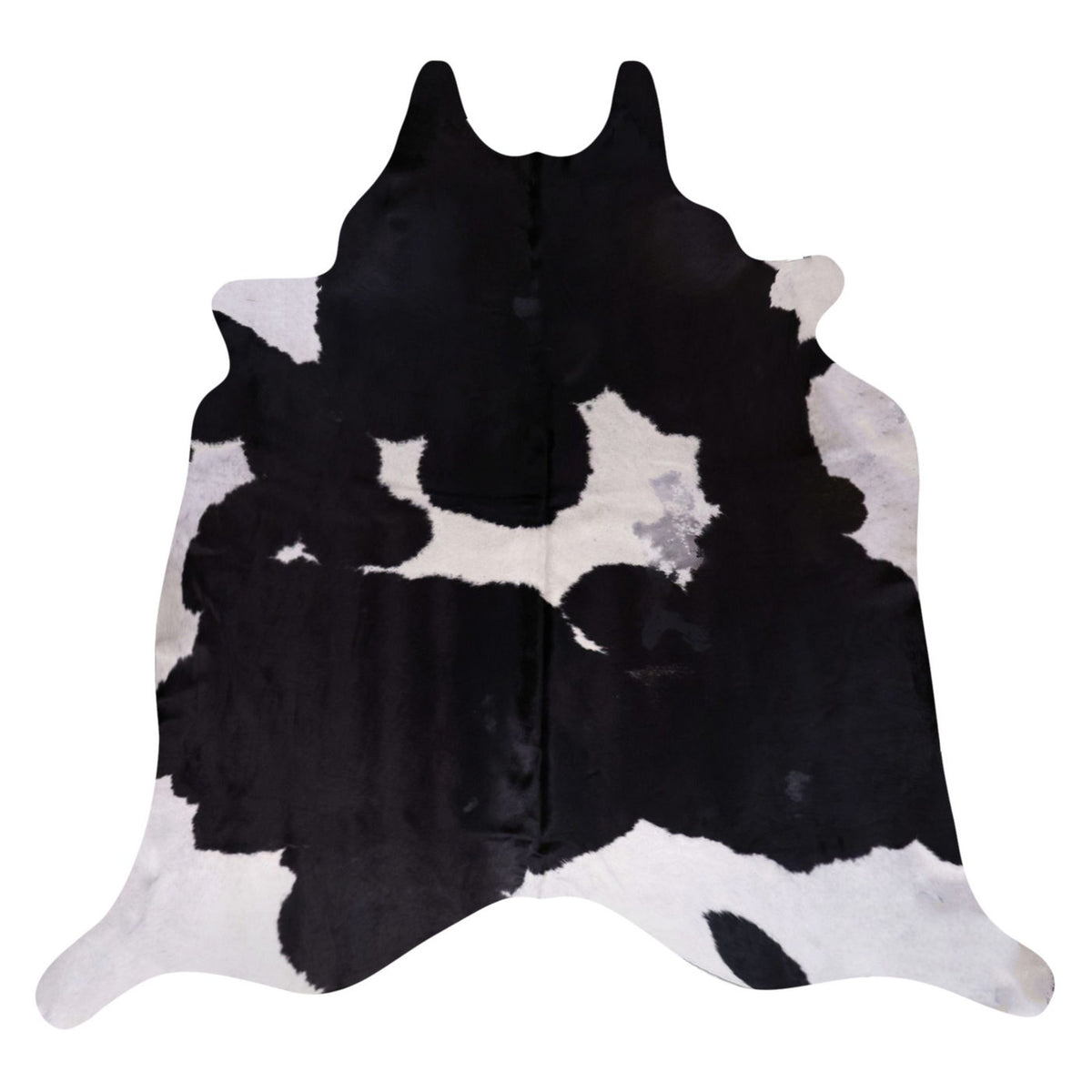 Natural Brazilian Cowhide Rug -  Espresso & Ivory