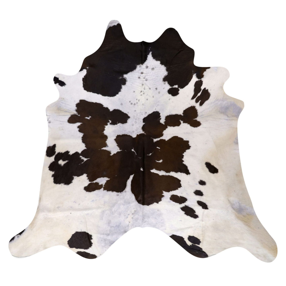 Natural Brazilian Cowhide Rug -  Ivory & Chocolate