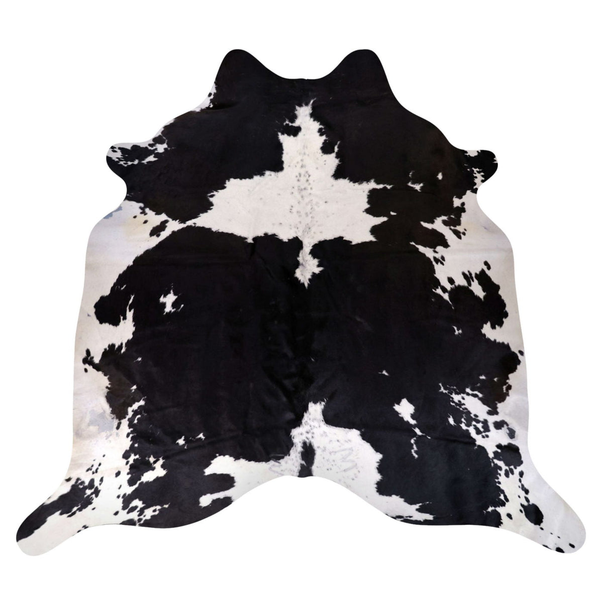 Natural Brazilian Cowhide Rug -  Espresso & Ivory