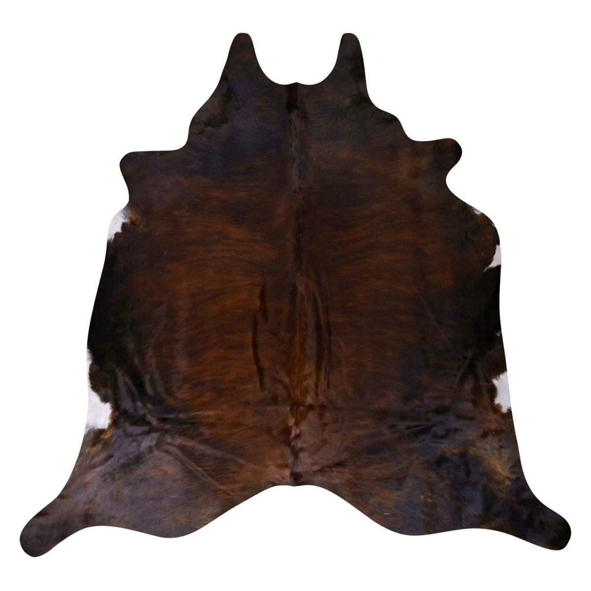 Natural Brazilian Cowhide Rug -  Espresso, Mocha & Ivory