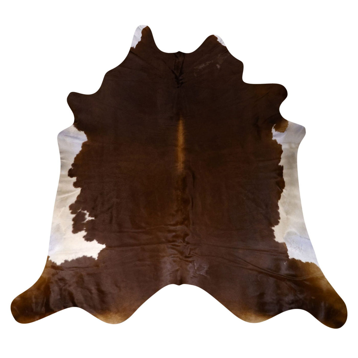 Natural Brazilian Cowhide Rug -  Chocolate, Ivory & Mocha