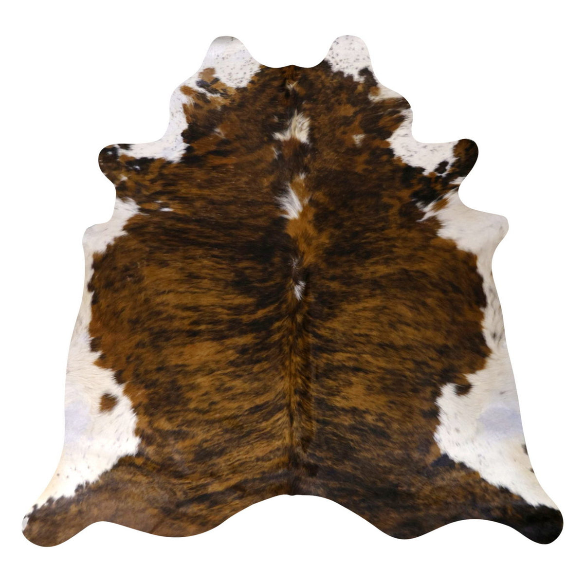 Natural Brazilian Cowhide Rug -  Mocha, Espresso & Ivory
