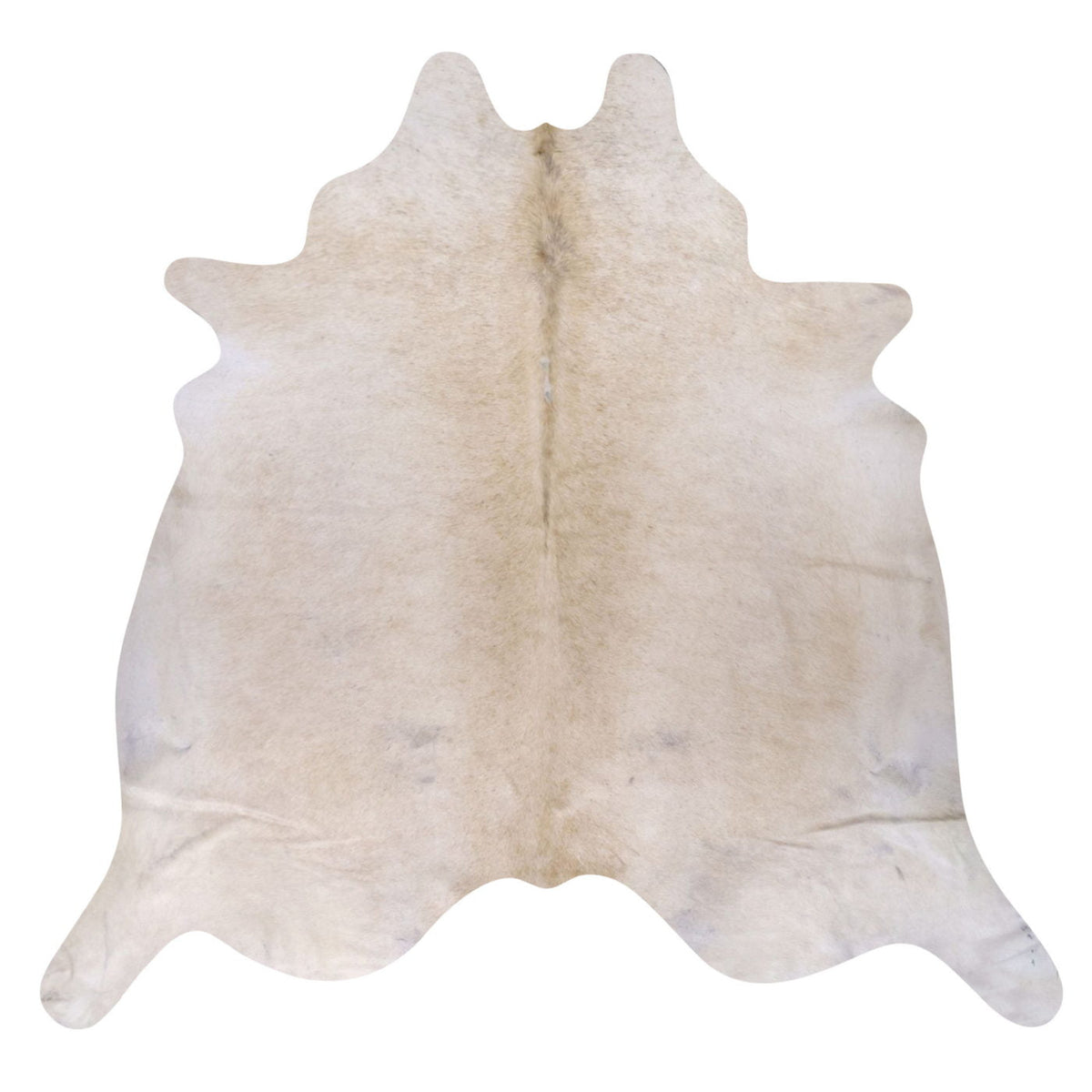 Natural Brazilian Cowhide Rug -  Ivory & Caramel