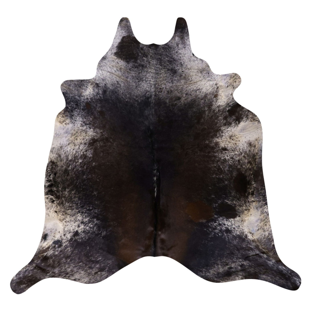 Natural Brazilian Cowhide Rug -  Espresso, Ivory & Chocolate