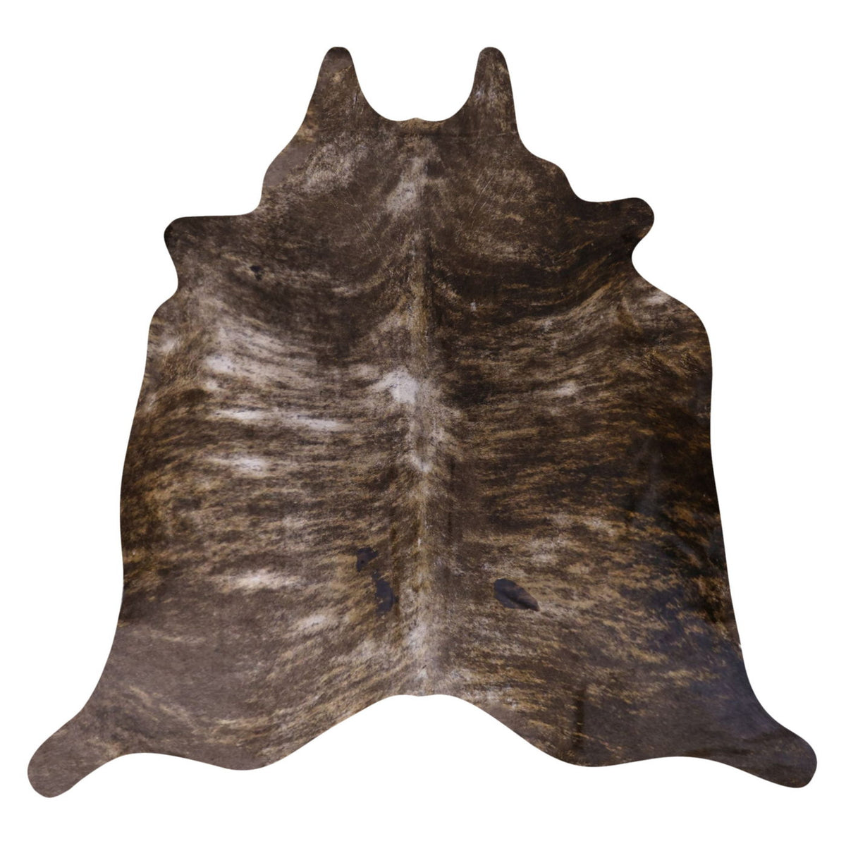 Natural Brazilian Cowhide Rug -  Mocha, Espresso & Ivory