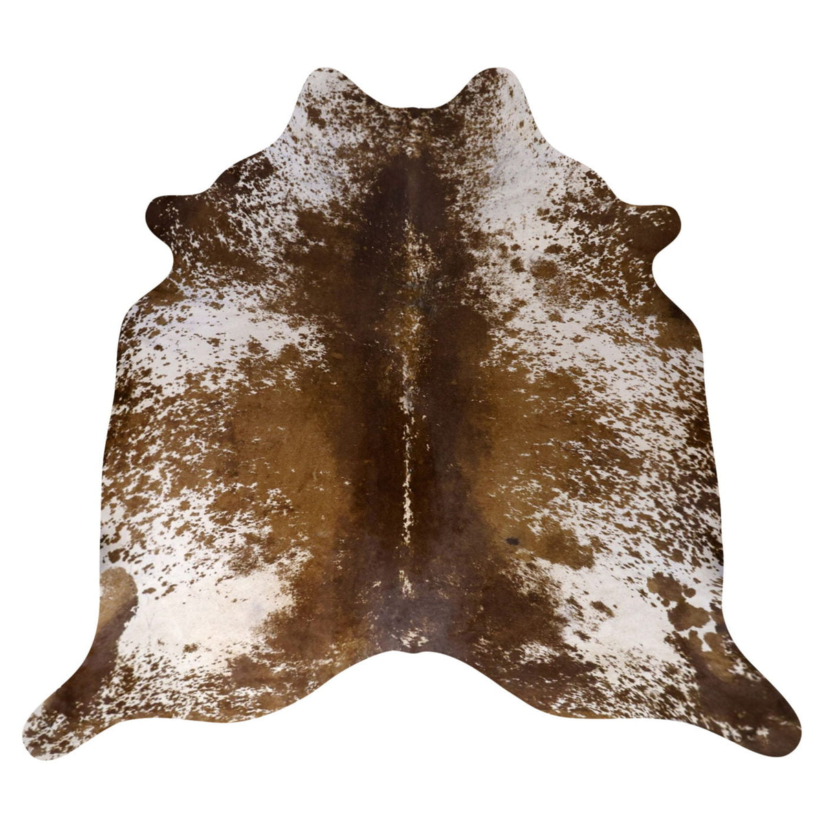 Natural Brazilian Cowhide Rug -  Mocha, Ivory & Chocolate