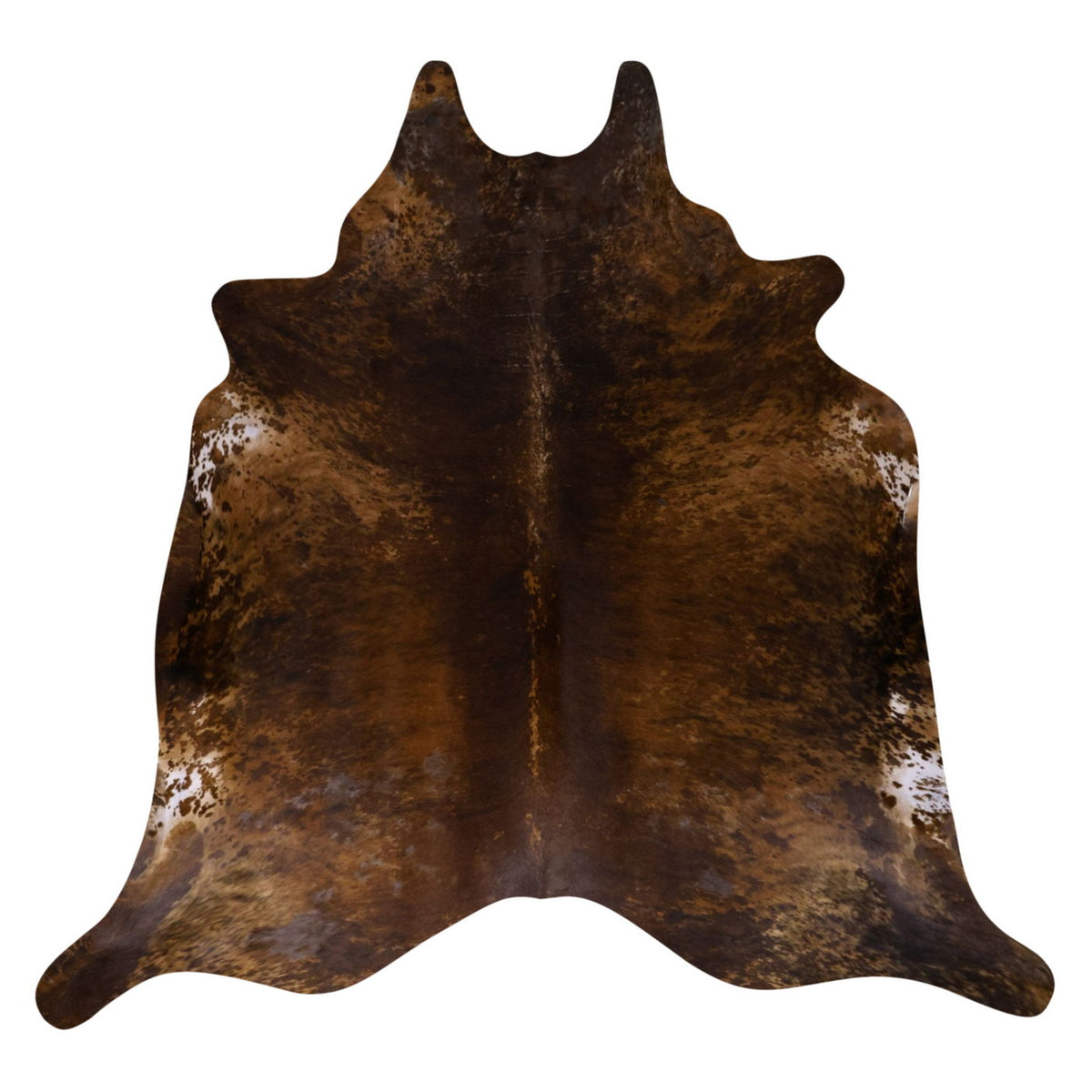 Natural Brazilian Cowhide Rug -  Mocha, Caramel & Espresso