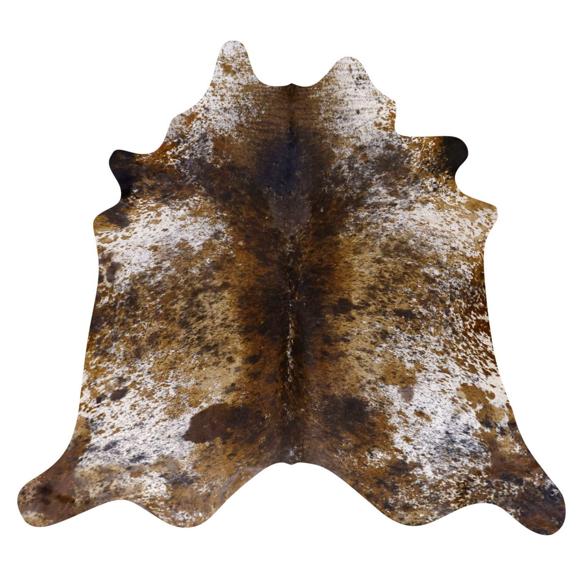 Natural Brazilian Cowhide Rug -  Mocha, Ivory & Espresso