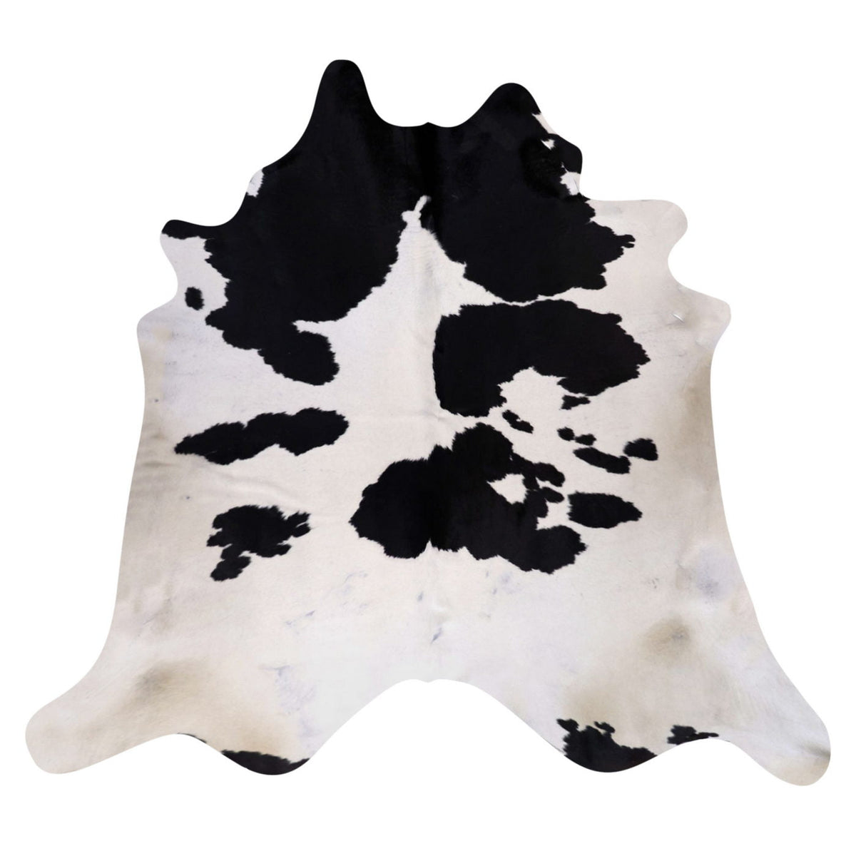 Natural Brazilian Cowhide Rug -  Espresso & Ivory