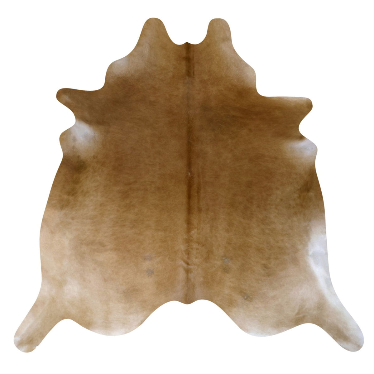 Natural Brazilian Cowhide Rug -  Caramel & Ivory