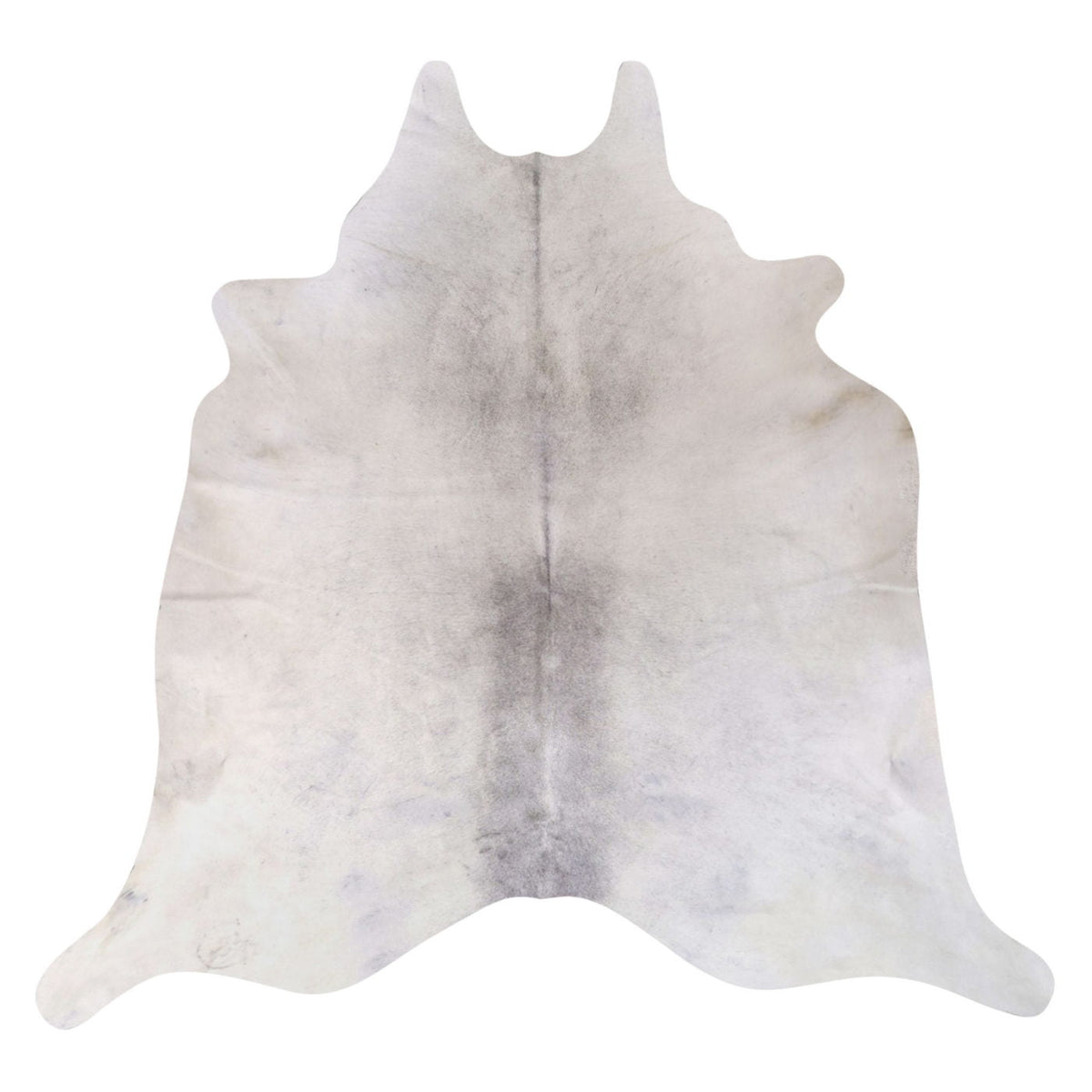 Natural Brazilian Cowhide Rug -  Ivory & Grey