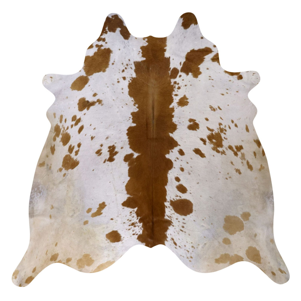 Natural Brazilian Cowhide Rug -  Ivory, Mocha & Caramel