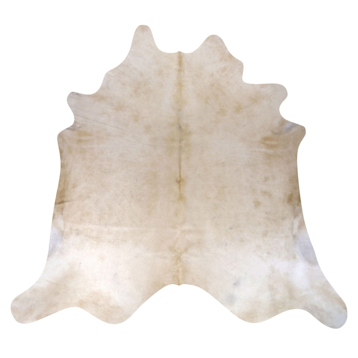 Natural Brazilian Cowhide Rug -  Ivory & Caramel