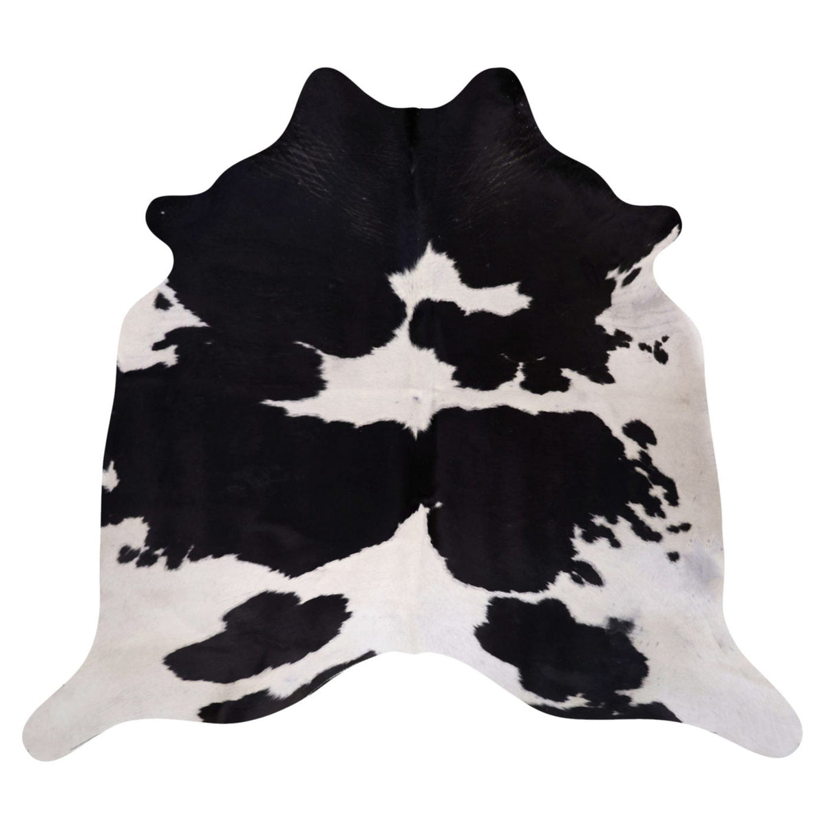 Natural Brazilian Cowhide Rug -  Espresso & Ivory