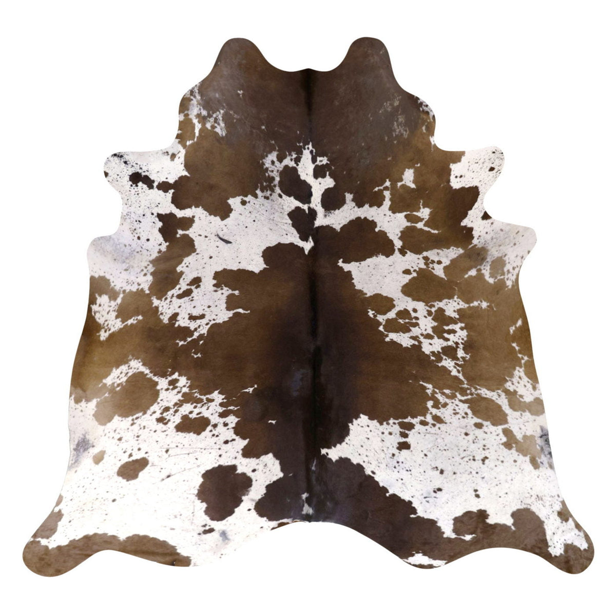 Natural Brazilian Cowhide Rug -  Mocha, Ivory & Chocolate