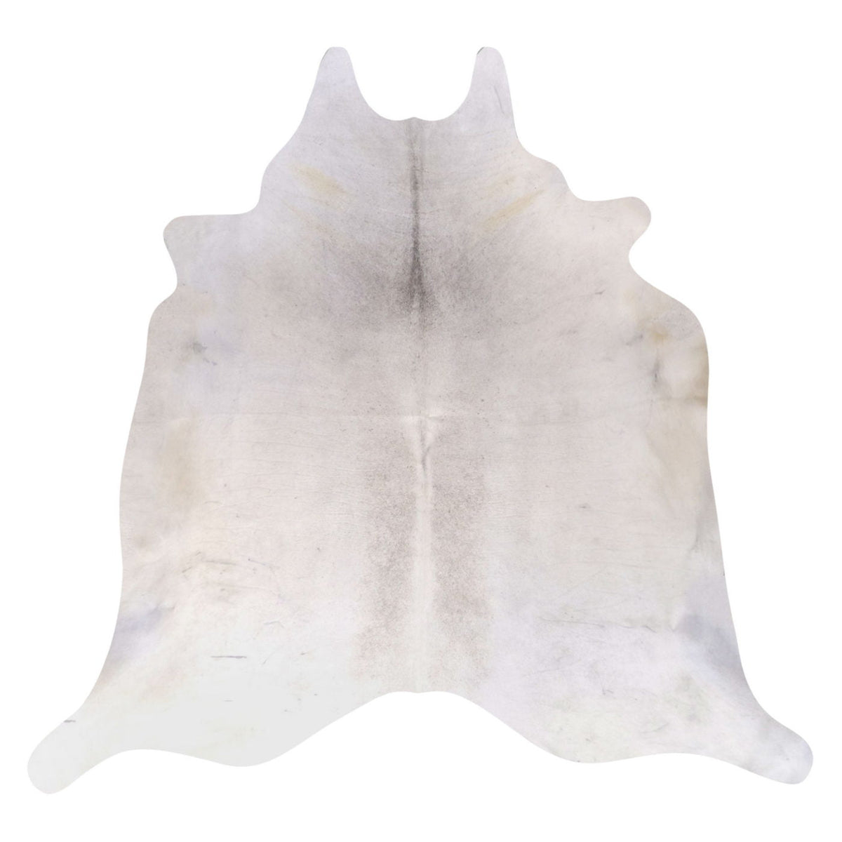 Natural Brazilian Cowhide Rug -  Ivory & Grey