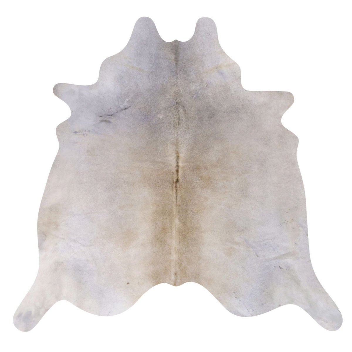 Natural Brazilian Cowhide Rug -  Ivory & Grey