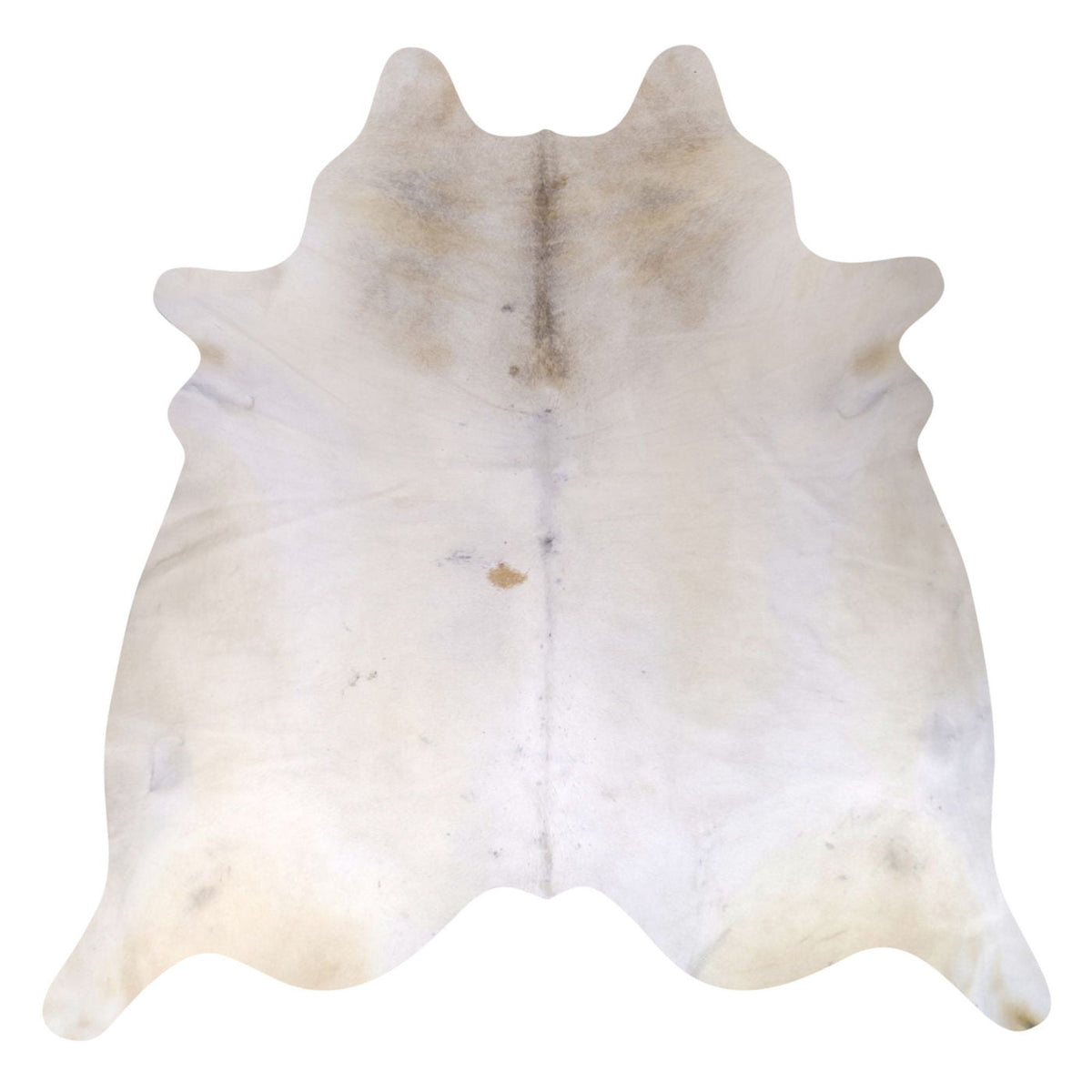 Natural Brazilian Cowhide Rug -  Ivory & Caramel