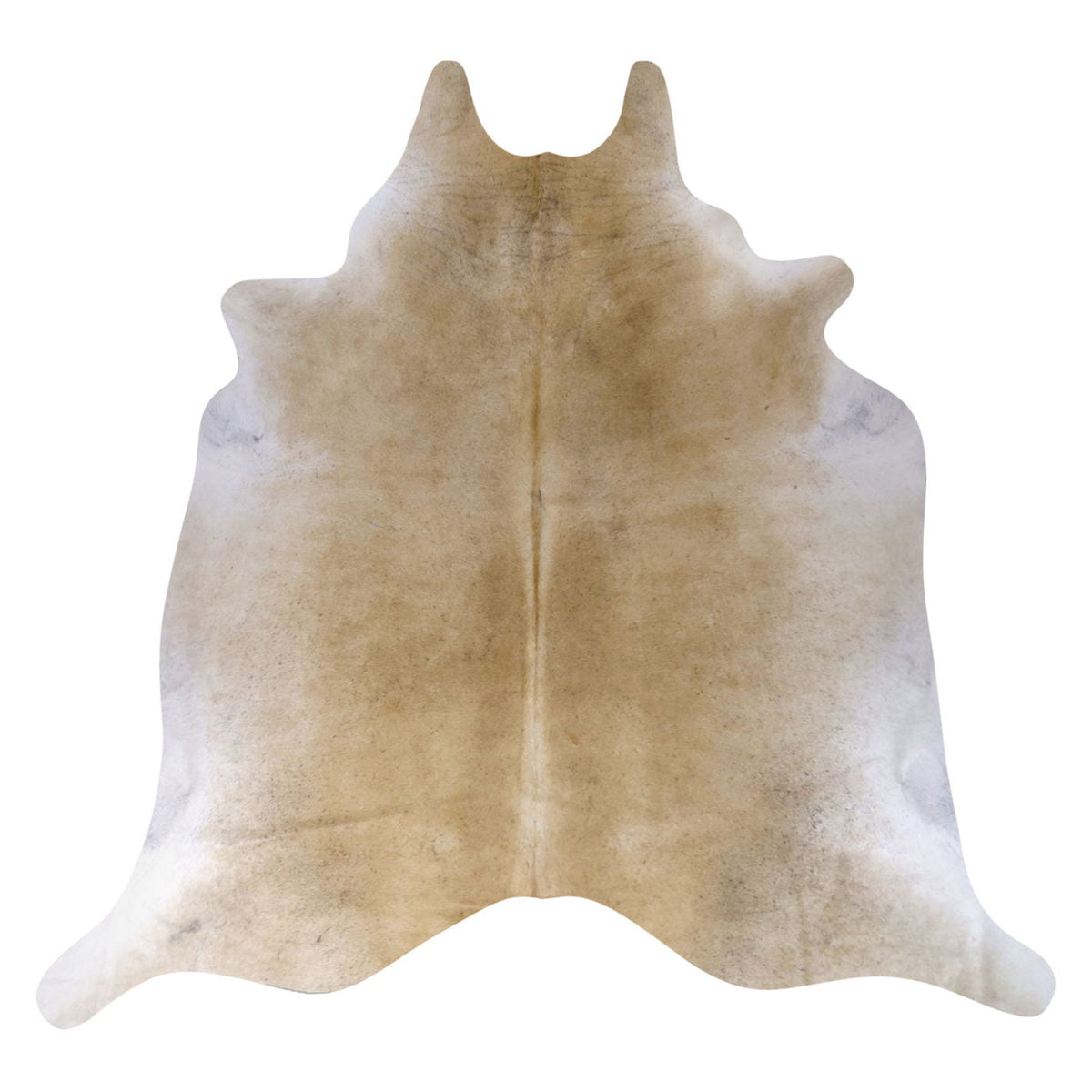 Natural Brazilian Cowhide Rug -  Caramel & Ivory