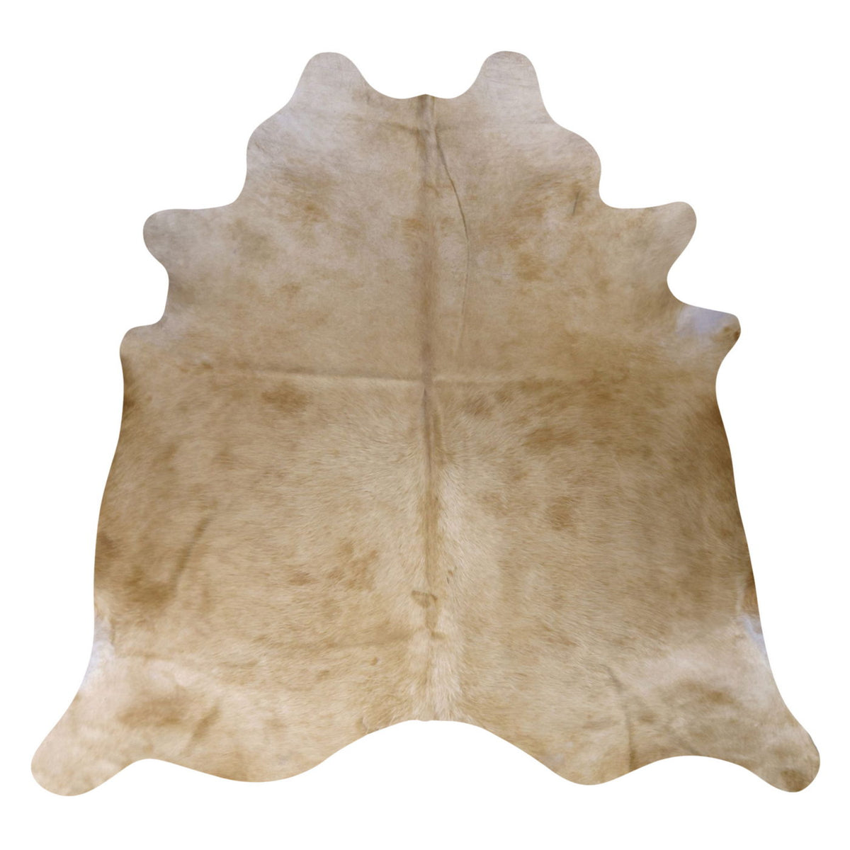 Natural Brazilian Cowhide Rug -  Caramel & Ivory