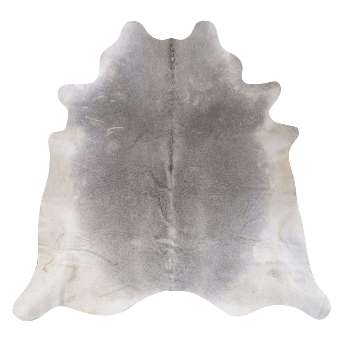 Natural Brazilian Cowhide Rug -  Grey & Ivory
