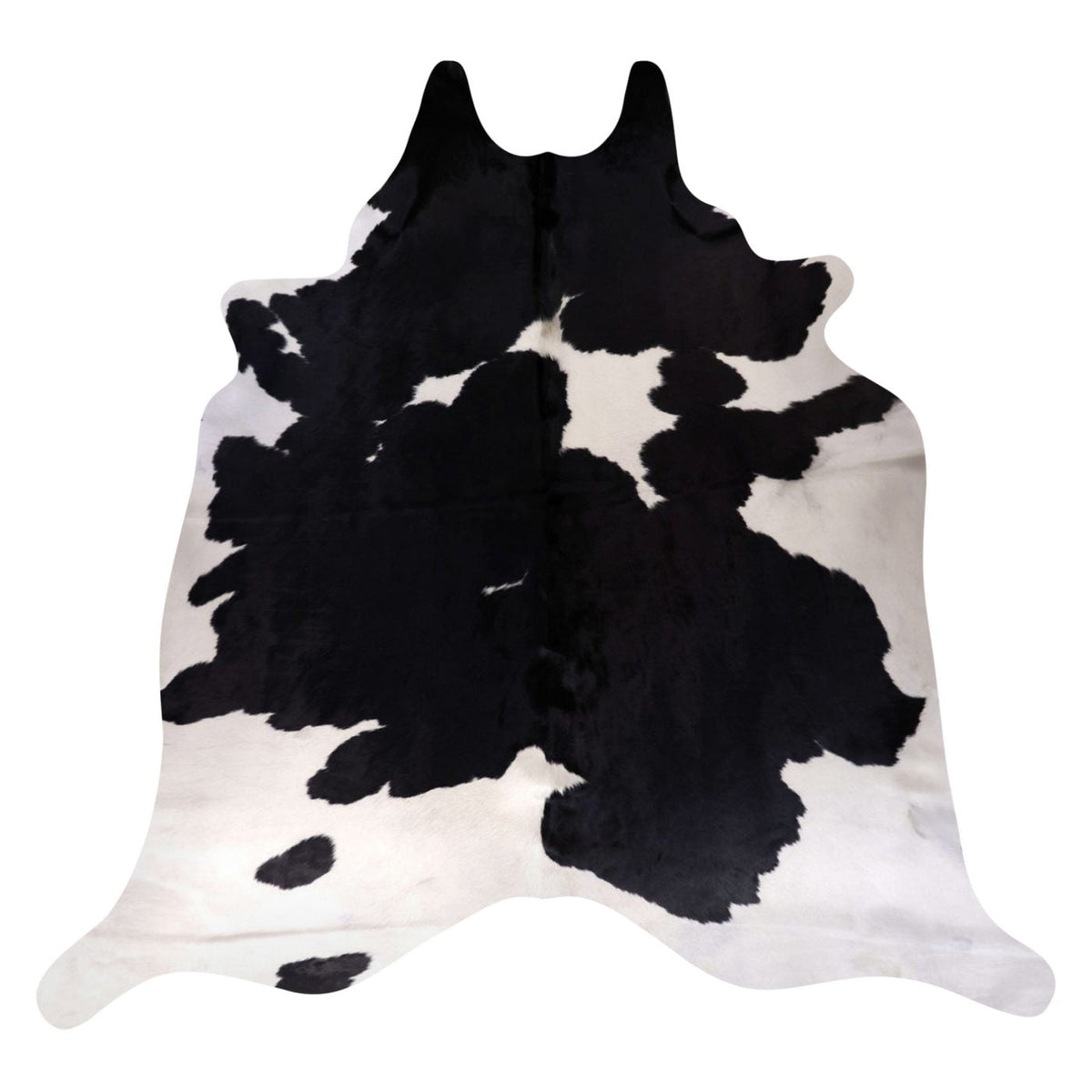 Natural Brazilian Cowhide Rug -  Espresso & Ivory