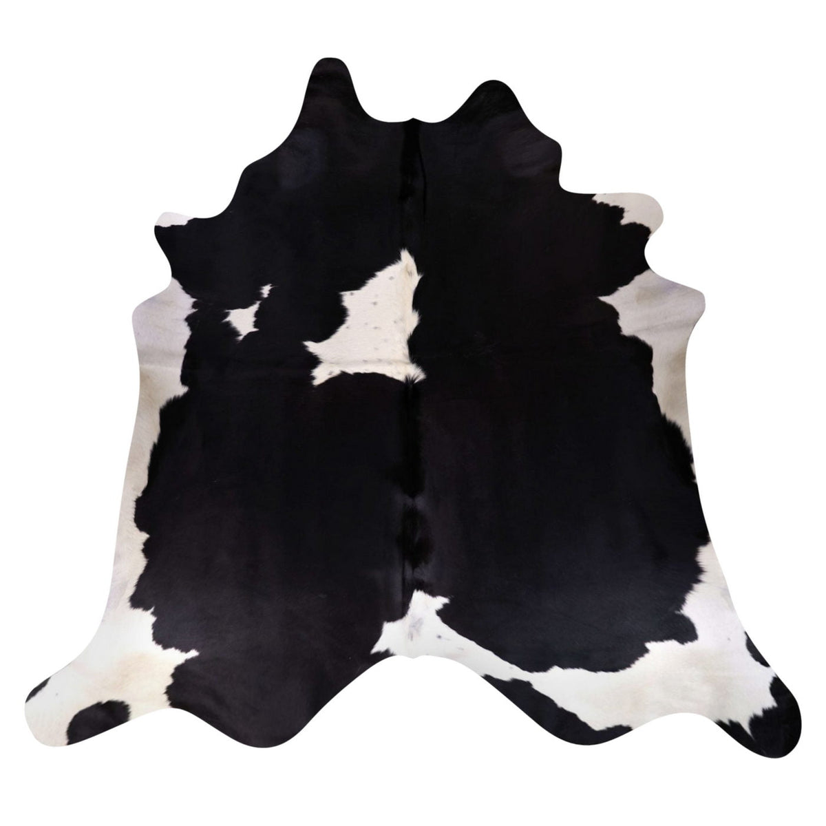 Natural Brazilian Cowhide Rug -  Espresso & Ivory