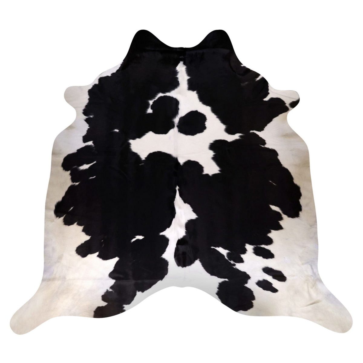 Natural Brazilian Cowhide Rug -  Espresso & Ivory