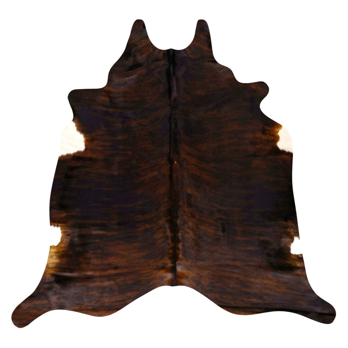 Natural Brazilian Cowhide Rug -  Espresso, Mocha & Ivory