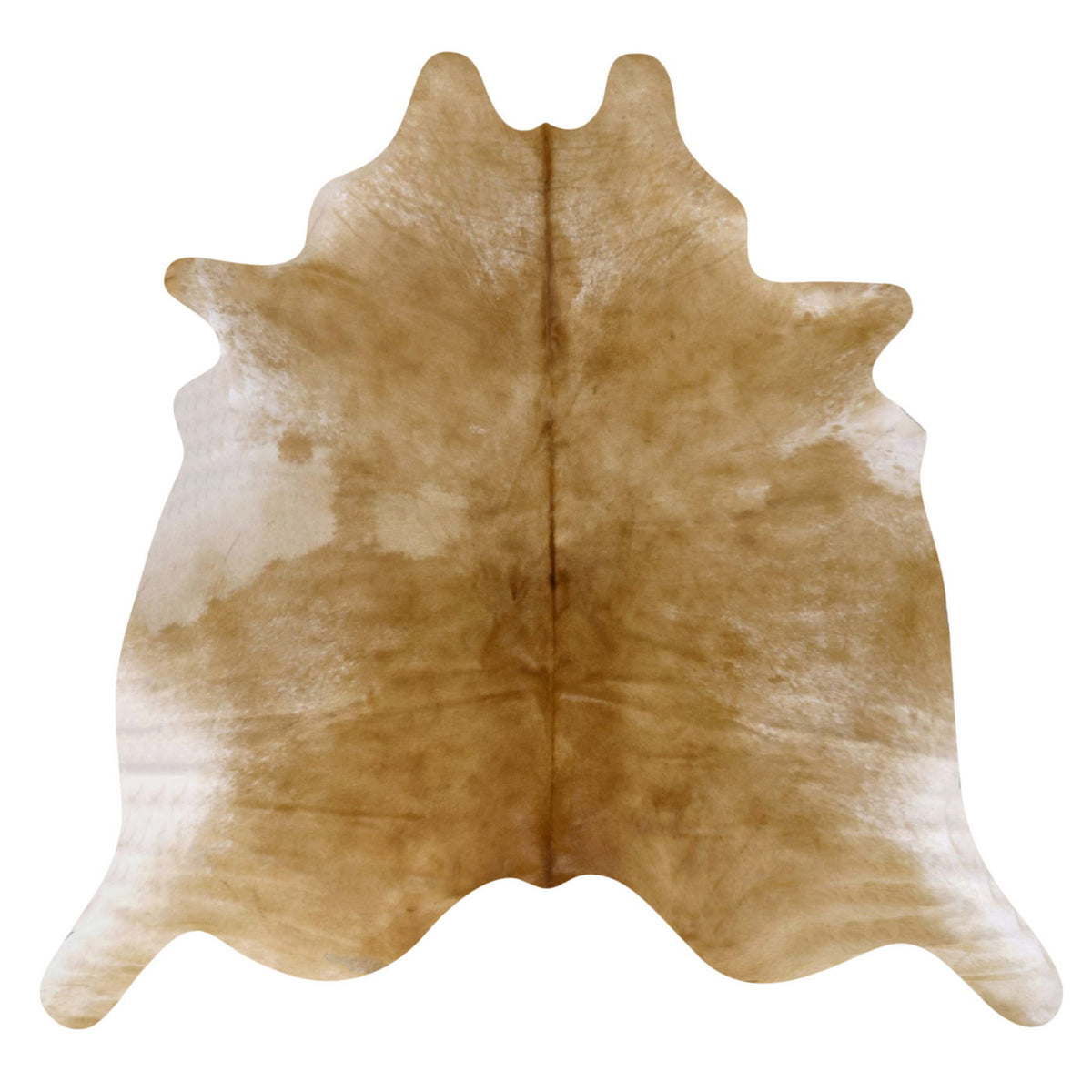 Natural Brazilian Cowhide Rug -  Caramel & Ivory