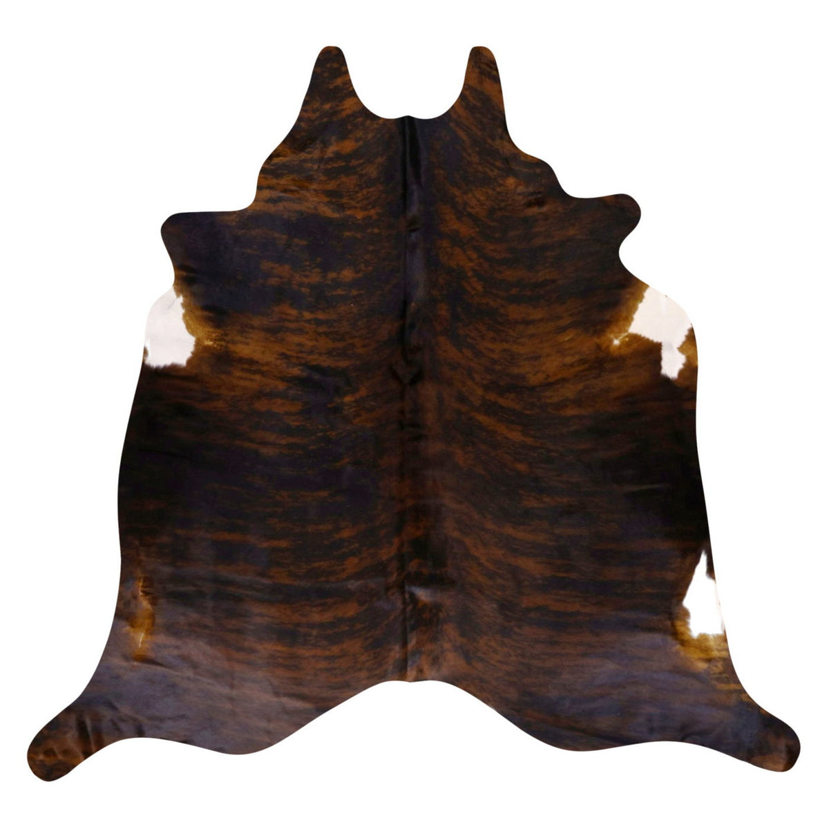 Natural Brazilian Cowhide Rug -  Espresso, Mocha & Ivory