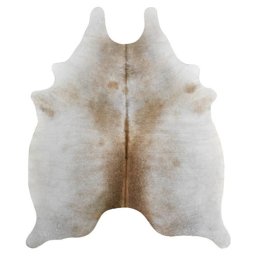 Natural Brazilian Cowhide Rug -  Ivory & Caramel
