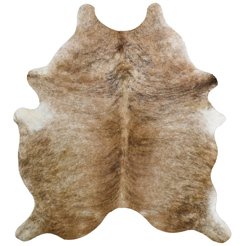 Natural Brazilian Cowhide Rug -  Caramel, Mocha & Ivory