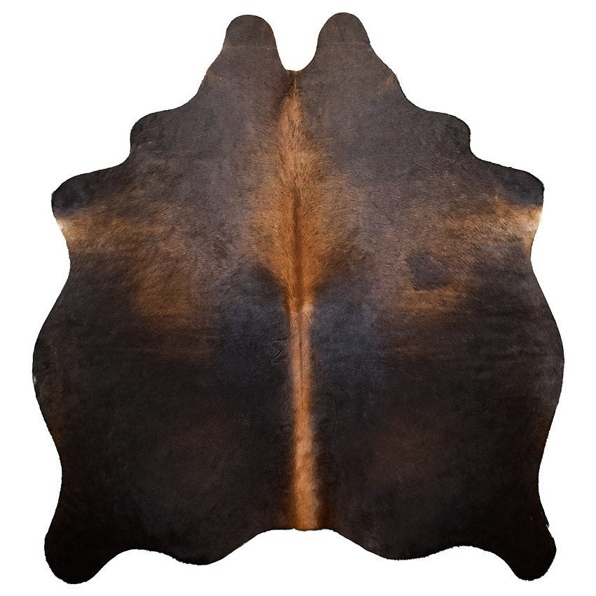 Natural Brazilian Cowhide Rug -  Espresso, Mocha & Charcoal