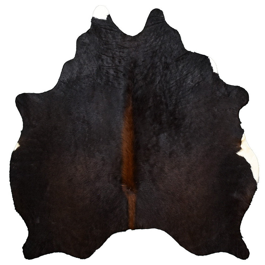 Natural Brazilian Cowhide Rug -  Espresso, Mocha & Ivory