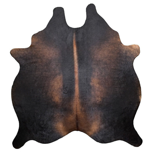 Natural Brazilian Cowhide Rug -  Charcoal, Mocha & Espresso