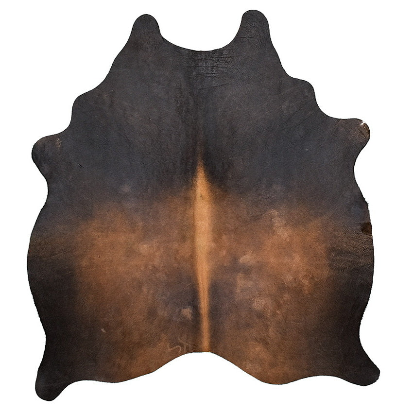 Natural Brazilian Cowhide Rug -  Charcoal, Mocha & Caramel