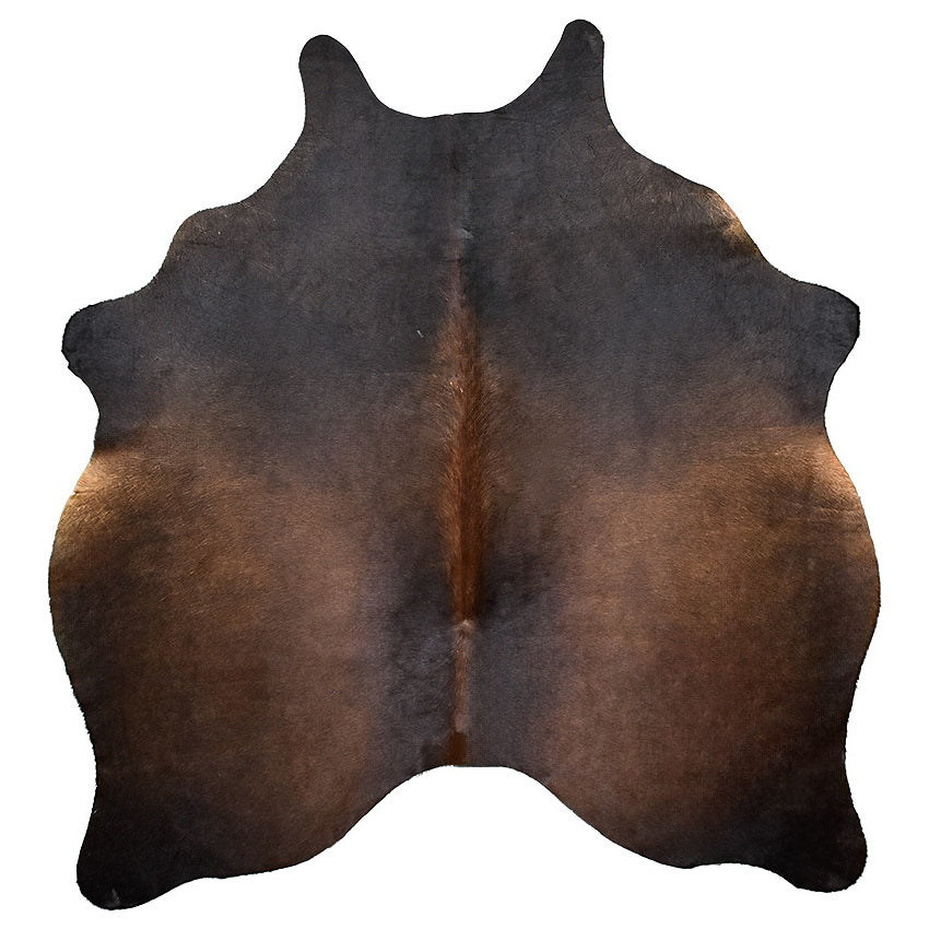 Natural Brazilian Cowhide Rug -  Charcoal, Mocha & Chocolate
