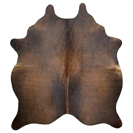 Natural Brazilian Cowhide Rug -  Chocolate, Mocha & Charcoal
