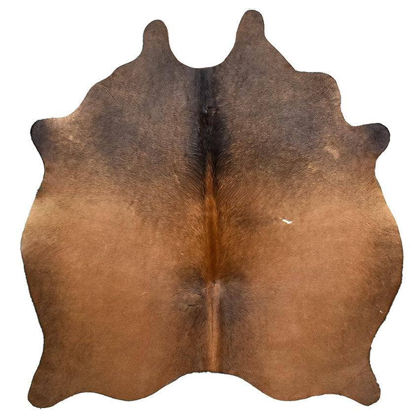 Natural Brazilian Cowhide Rug -  Mocha, Caramel & Charcoal
